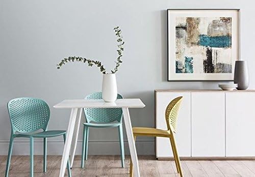 2xhome Modern Pool Patio Chair, Stackable Dining Side Chair - Image 2