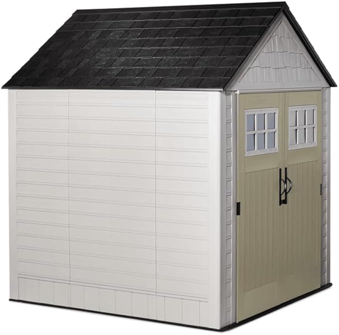 Rubbermaid 7 Foot by 7 Foot Weatherproof Outdoor Storage Shed - Image 2