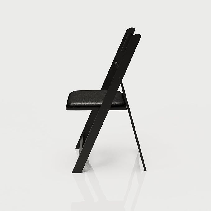 200 Black Resin Stackable Folding Chair - Image 7