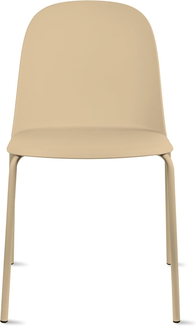 2xhome Modern Stackable Armless Dining Chair | Plastic Shell Seat by 2xhome