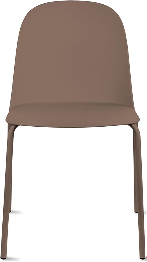 2xhome Modern Stackable Armless Dining Chair | Plastic Shell Seat by 2xhome