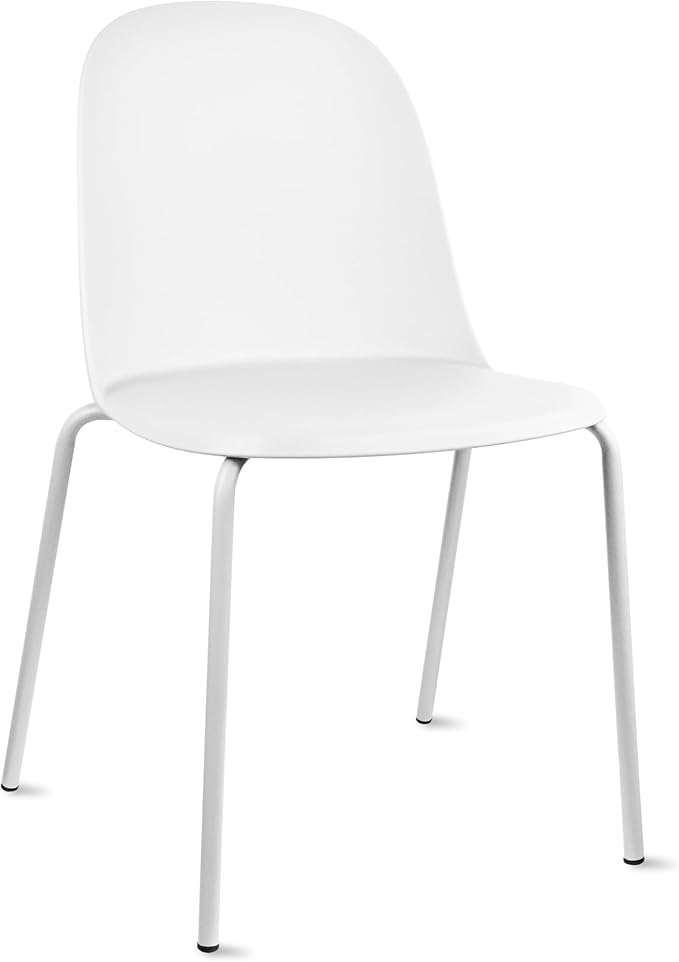 2xhome Modern Stackable Armless Dining Chair | Plastic Shell Seat by 2xhome