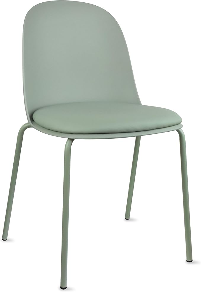 2xhome Modern Stackable Armless Dining Chair | Plastic Shell Seat by 2xhome
