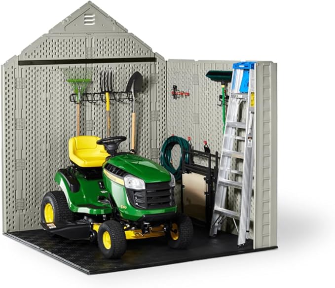 Rubbermaid 7 Foot by 7 Foot Weatherproof Outdoor Storage Shed - Image 10