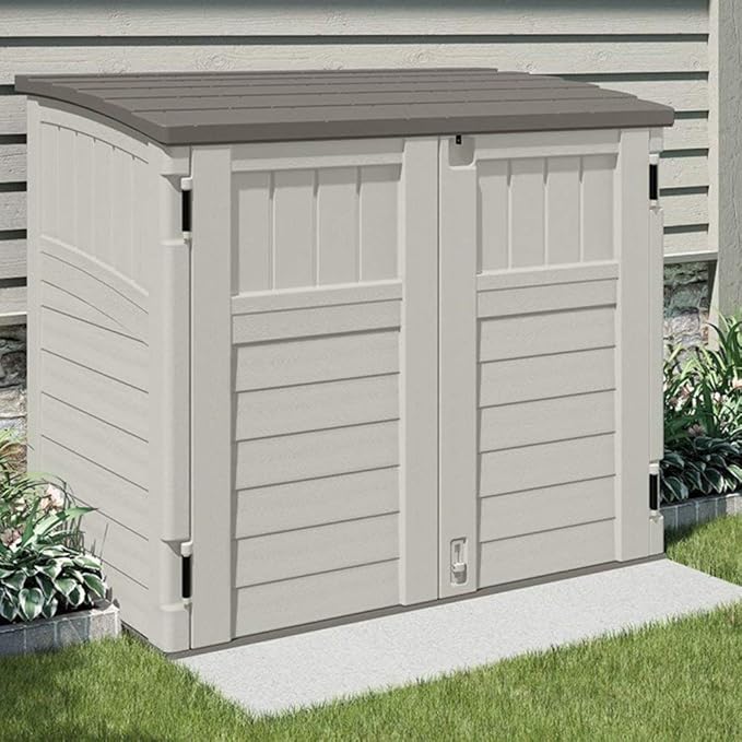 Suncast 3 Pack 34 Cu Ft Capacity Horizontal Outdoor Storage Shed - Image 5