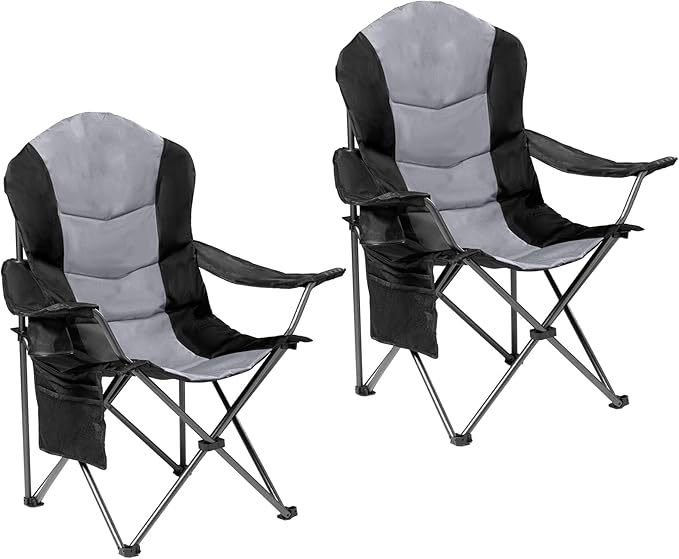 2 Pack Folding Camping Chairs for Adults by Unknown