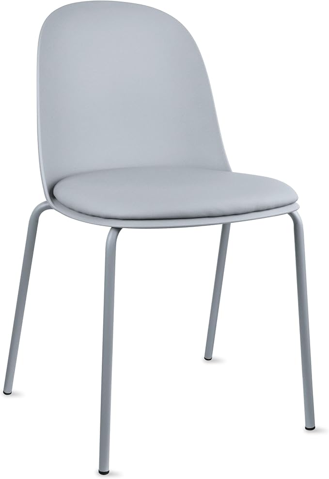 2xhome Modern Stackable Armless Dining Chair | Plastic Shell Seat by 2xhome