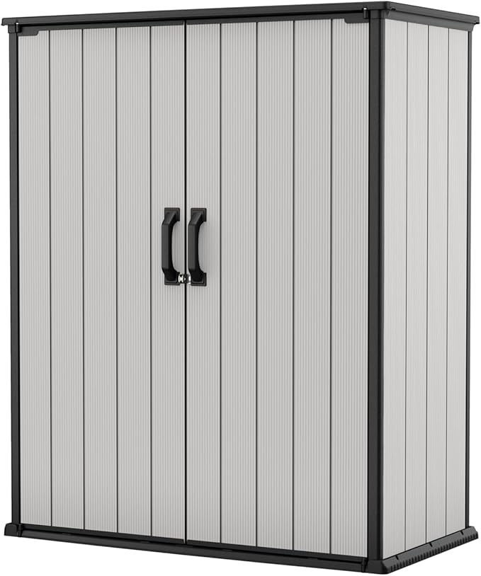 Keter Premier Tall 4.6 x 5.6 ft. Resin Outdoor Storage Shed by Keter