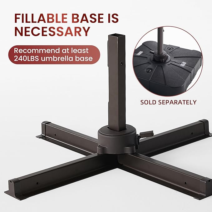 10 X 13 FT Cantilever Patio Umbrella - Image 5