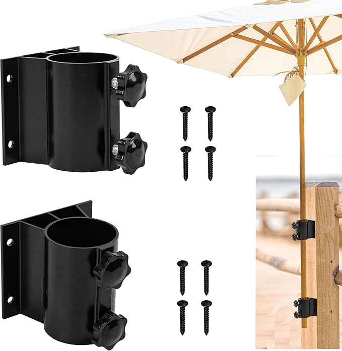 2PCS Patio Umbrella Holder Outdoor Umbrella Stand Heavy Duty Umbrella Mount by Wdwlbsm