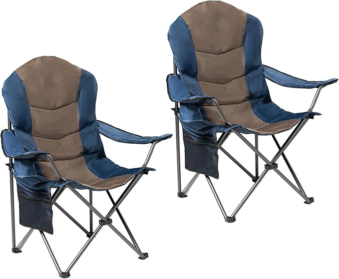 2 Pack Folding Camping Chairs for Adults by Unknown