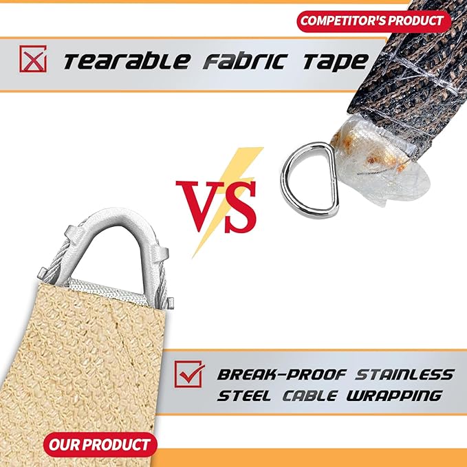 16' x 20' Sun Shade Sail Dark Grey Curved Commercial Outdoor Shade Cover - Image 3