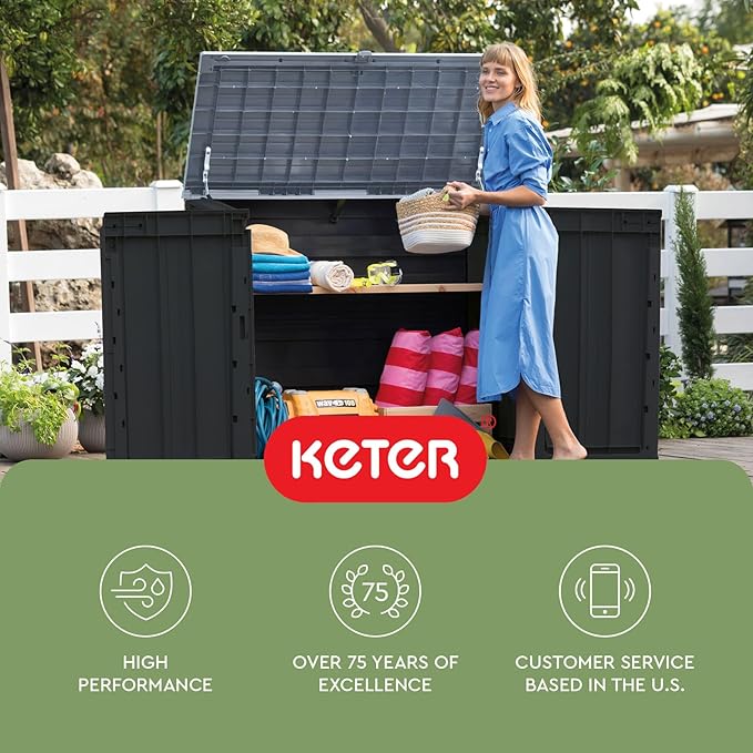 Keter Store-It-Out Prime 4.3 x 3.7 ft. Outdoor Resin Storage Shed - Image 16