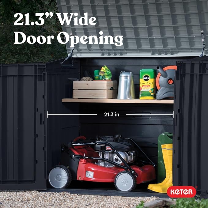 Keter Store-It-Out Prime 4.3 x 3.7 ft. Outdoor Resin Storage Shed - Image 10