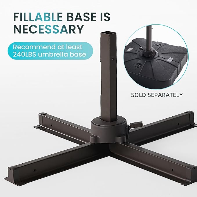 10 X 13 FT Cantilever Patio Umbrella - Image 5