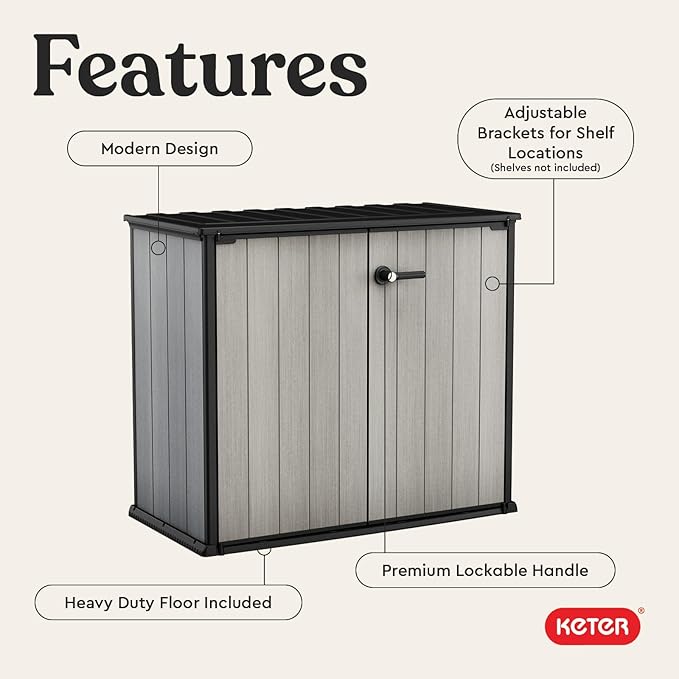Keter Patio Store 4.6 x 4.0 ft. Resin Outdoor Storage Shed - Image 4