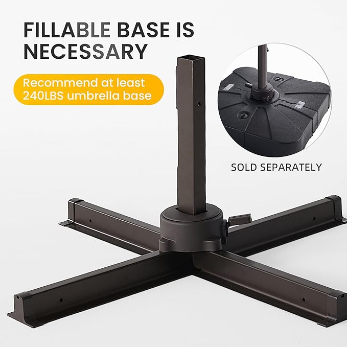 10 X 13 FT Cantilever Patio Umbrella - Image 5