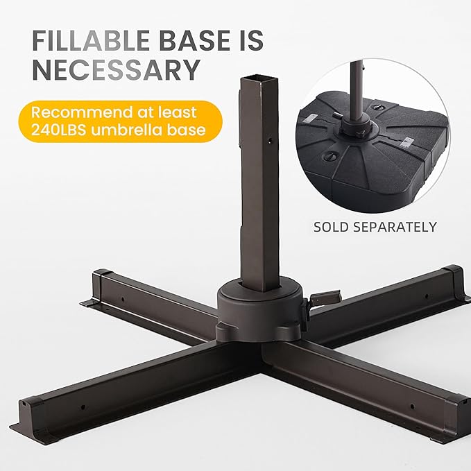 10 X 13 FT Cantilever Patio Umbrella - Image 5