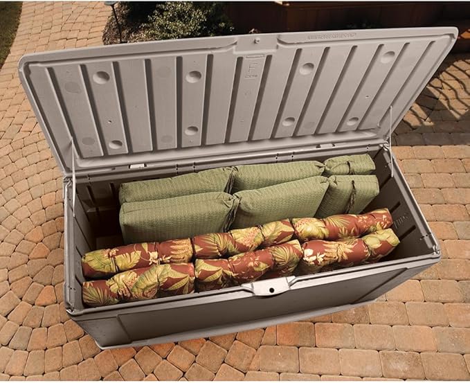 Rubbermaid Extra Large Resin Outdoor Storage Deck Box - Image 4