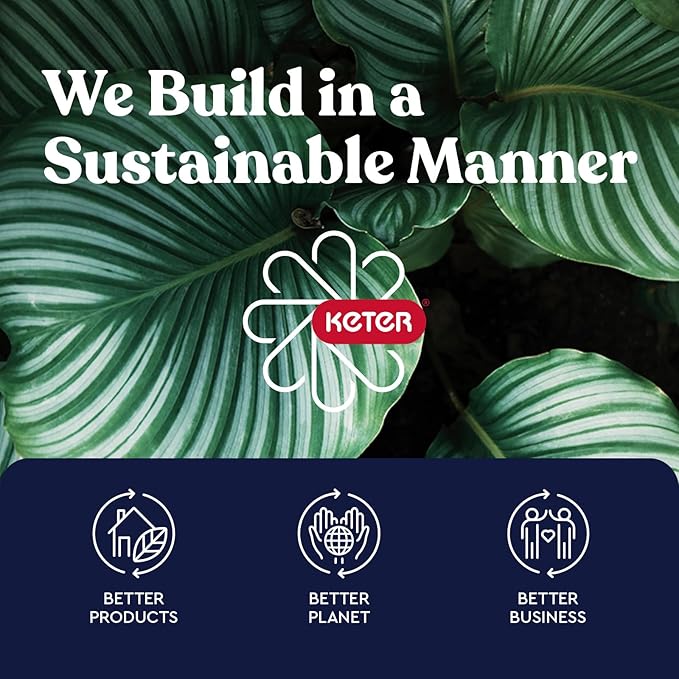 Keter Patio Store 4.6 x 4.0 ft. Resin Outdoor Storage Shed - Image 15