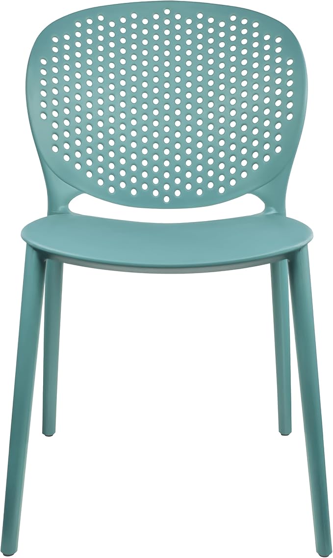 2xhome Modern Pool Patio Chair, Stackable Dining Side Chair by 2xhome