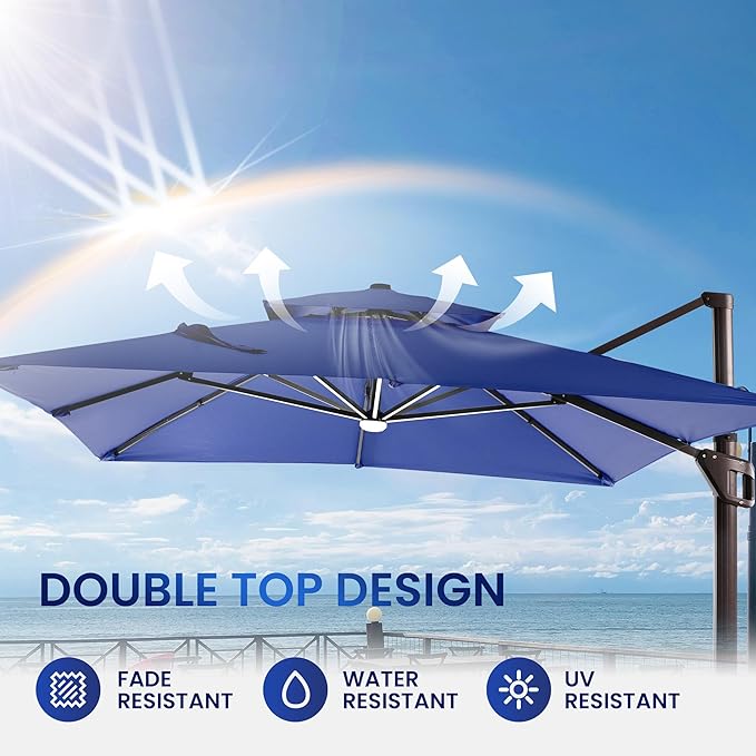 10 X 13 FT Cantilever Patio Umbrella - Image 8