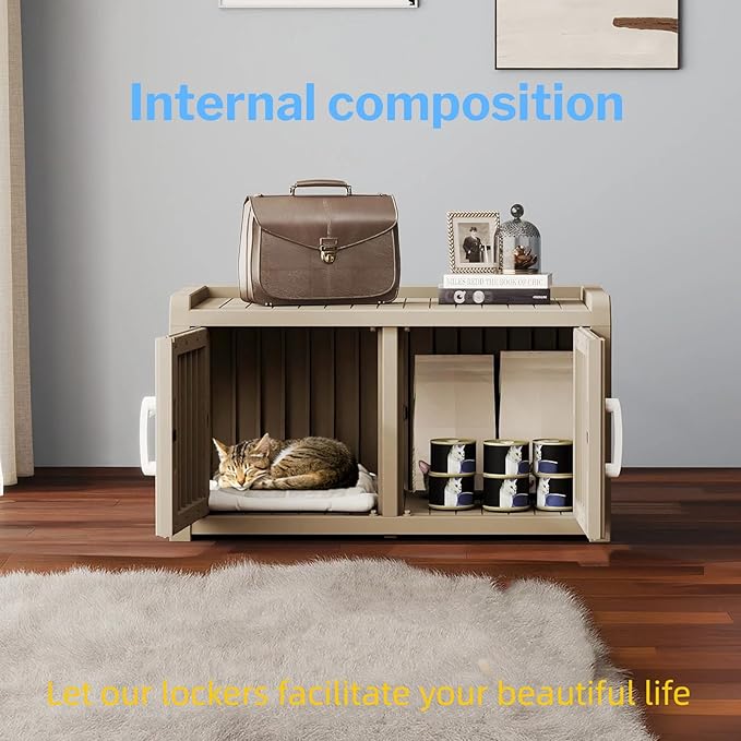 2 Doors Shoe Storage Bench - Image 3