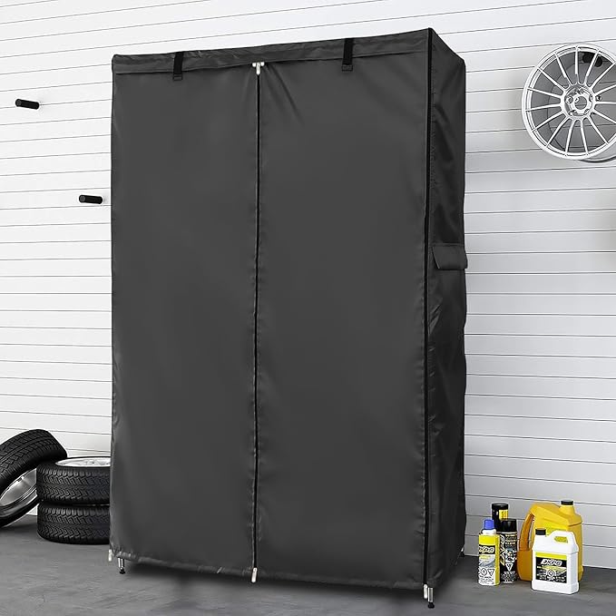 Waterproof Shelf Cover, Outdoor 600D Heavy Duty Dustproof Storage Shelves Cover - Image 2