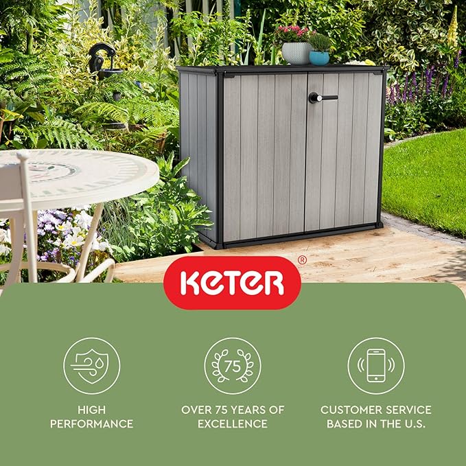Keter Patio Store 4.6 x 4.0 ft. Resin Outdoor Storage Shed - Image 14