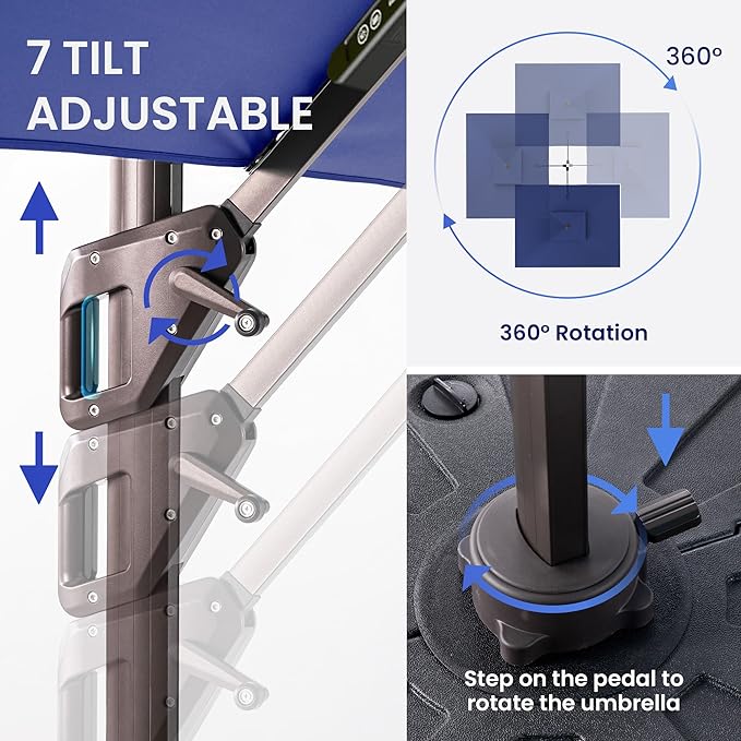 10 X 13 FT Cantilever Patio Umbrella - Image 6