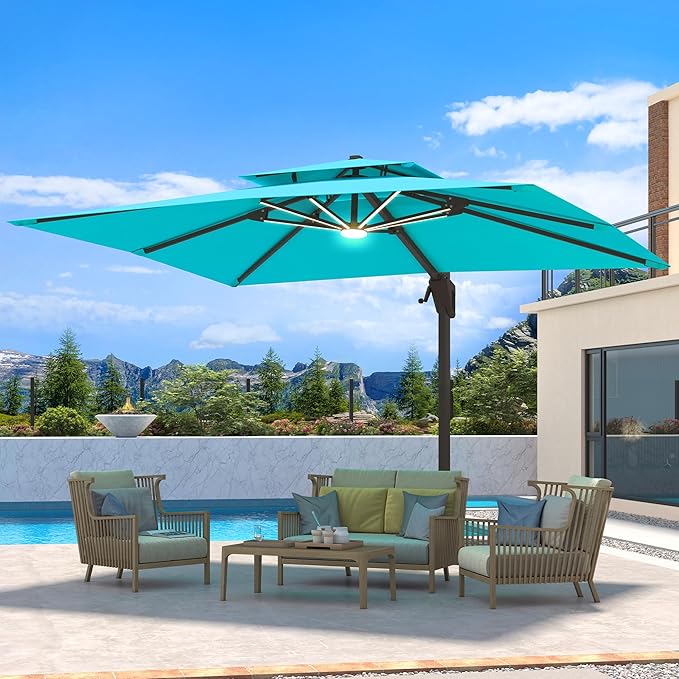 10 X 13 FT Cantilever Patio Umbrella by Ombrellon