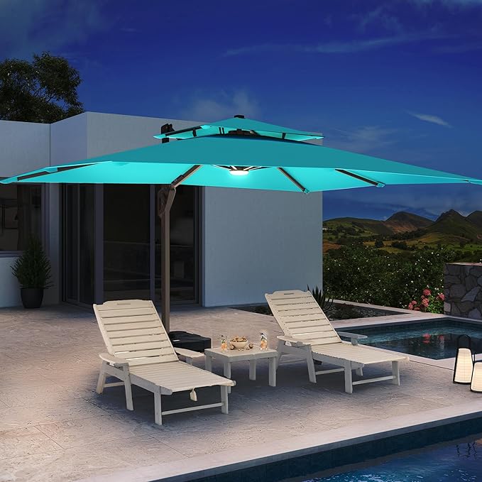 10 X 13 FT Cantilever Patio Umbrella - Image 3