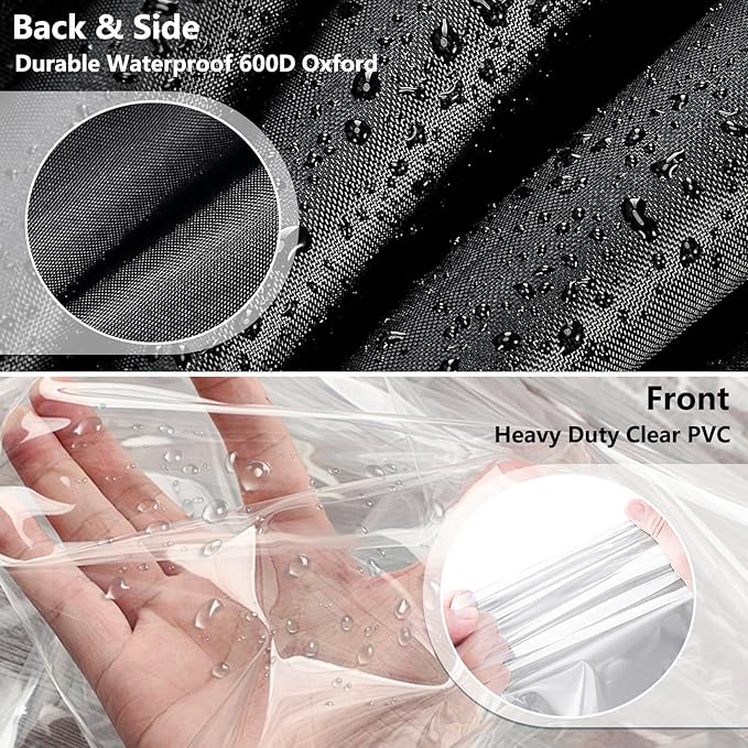 Waterproof Shelf Cover, Outdoor 600D Heavy Duty Dustproof Storage Shelves Cover - Image 4