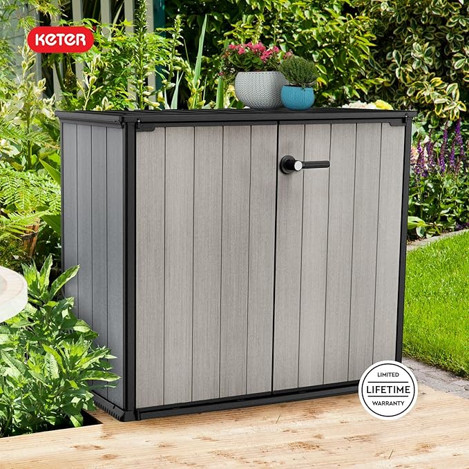 Keter Patio Store 4.6 x 4.0 ft. Resin Outdoor Storage Shed - Image 12
