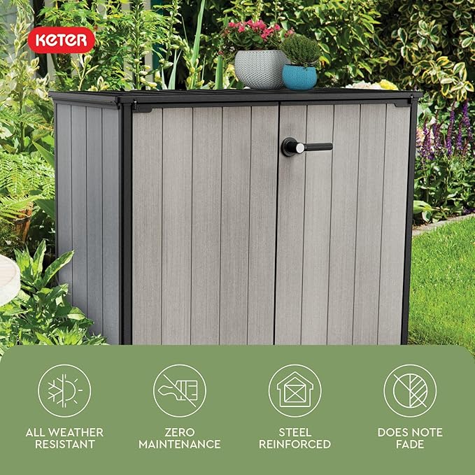 Keter Patio Store 4.6 x 4.0 ft. Resin Outdoor Storage Shed - Image 5