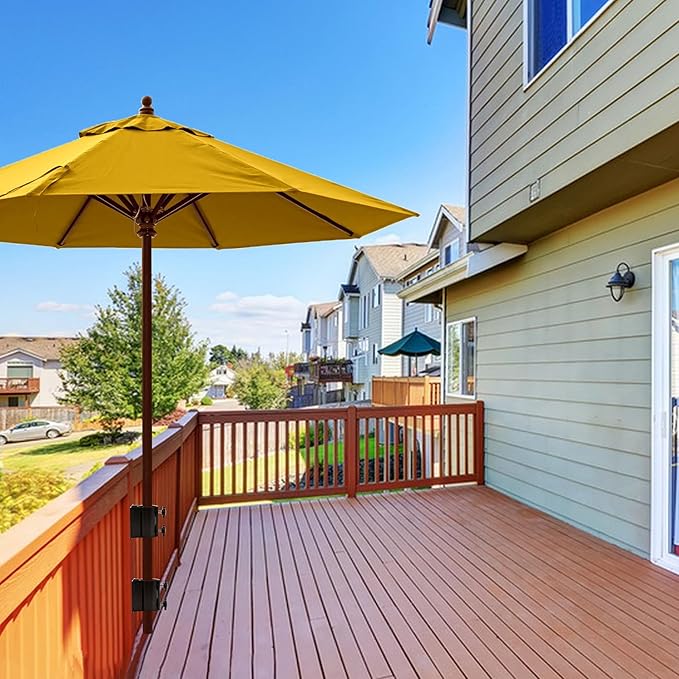 2PCS Patio Umbrella Holder Outdoor Umbrella Stand Heavy Duty Umbrella Mount - Image 5