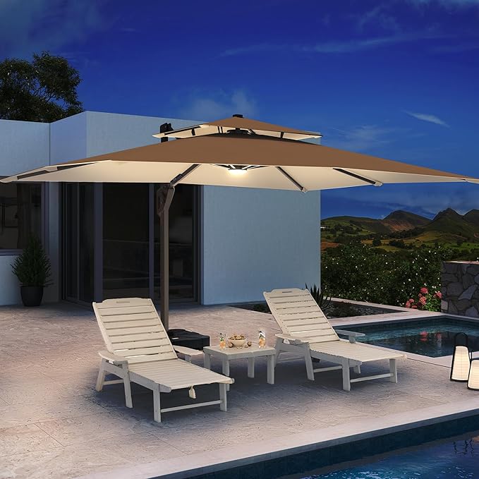 10 X 13 FT Cantilever Patio Umbrella - Image 3