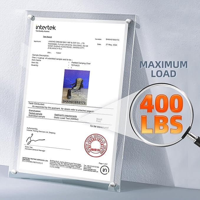 2 Pack Folding Camping Chairs for Adults - Image 8