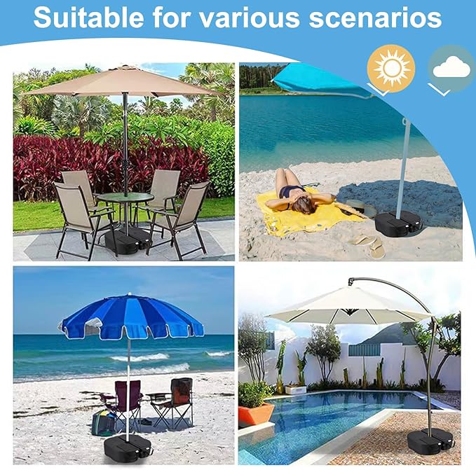 2 Pcs Quality Umbrella Base Weight, Umbrella Base Weights Sandbag, 80 Lb of - Image 7