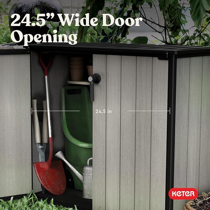 Keter Patio Store 4.6 x 4.0 ft. Resin Outdoor Storage Shed - Image 6