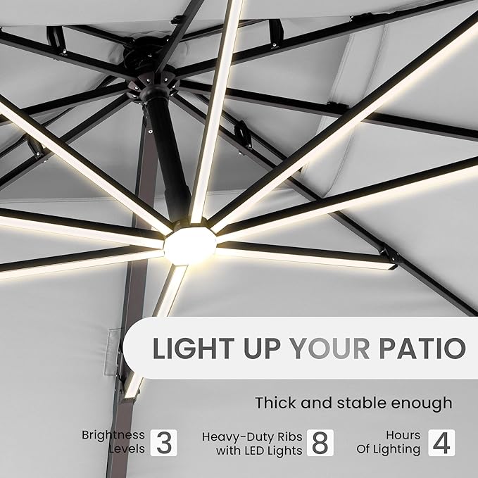 10 X 13 FT Cantilever Patio Umbrella - Image 2