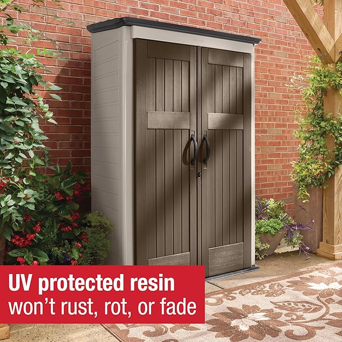 Rubbermaid Vertical Resin Outdoor Storage Shed - Image 4