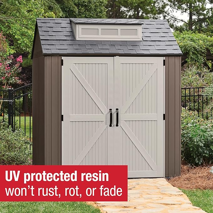 Rubbermaid Large Resin Outdoor Storage Shed - Image 5