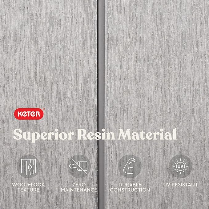 Keter Patio Store 4.6 x 4.0 ft. Resin Outdoor Storage Shed - Image 8