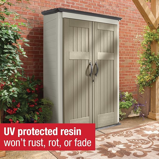 Rubbermaid Vertical Resin Outdoor Storage Shed - Image 4