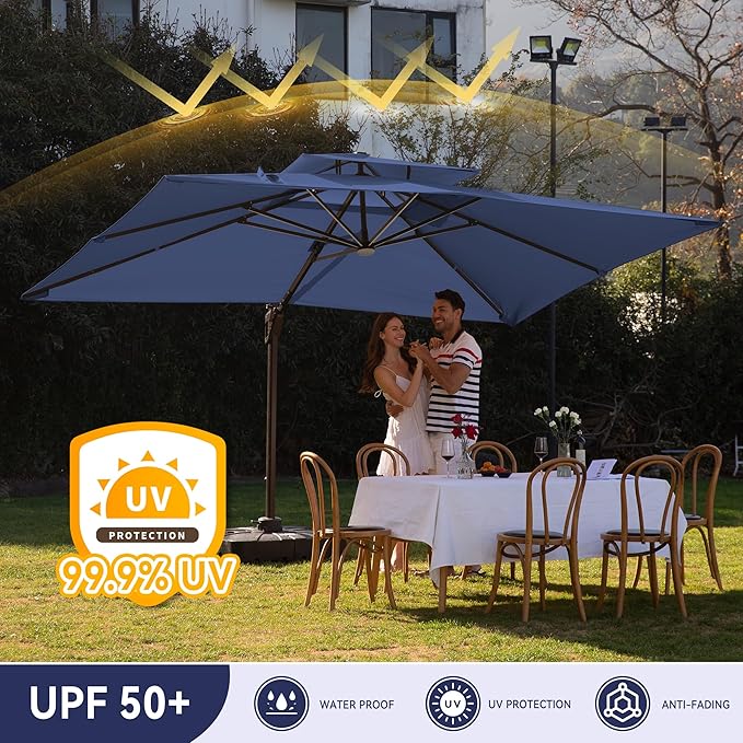 10 X 13 FT Cantilever Outdoor Patio Umbrella - Image 5