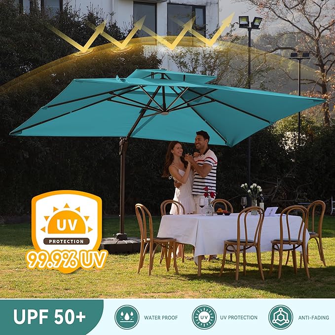 10 X 13 FT Cantilever Outdoor Patio Umbrella - Image 5