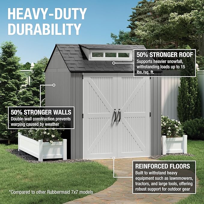 Rubbermaid Resin Outdoor Storage Shed - Image 2