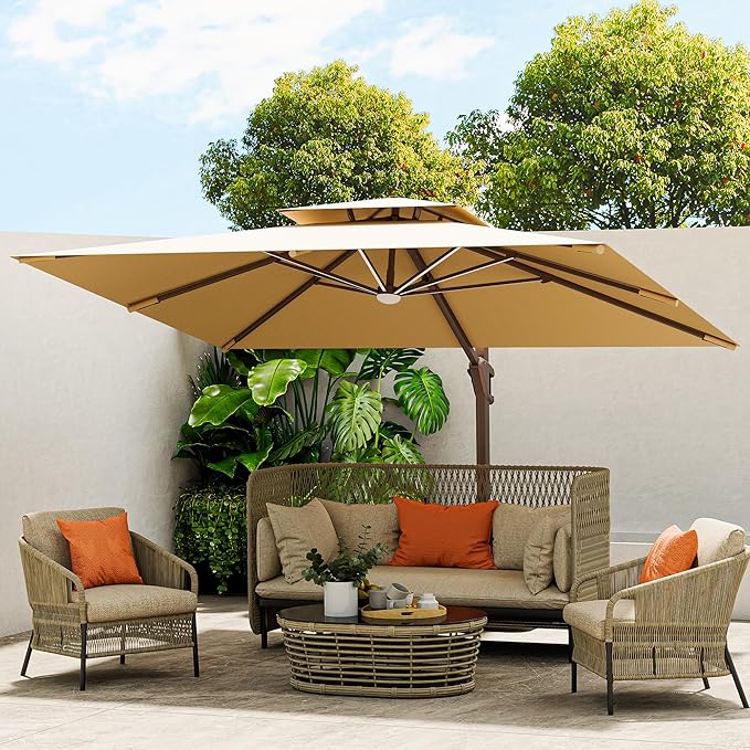 10 X 13 FT Cantilever Outdoor Patio Umbrella by MEVBC