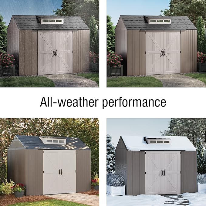 Rubbermaid Extra Large Resin Outdoor Storage Shed - Image 6